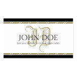 Attorney Roman Gold Monogram Business Cards