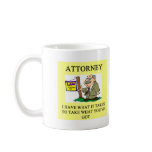 attorneys and lawyers joke coffee mug