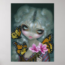 Attracting Butterflies ART PRINT gothic rococo fae