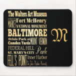 Attractions and Famous Places of Baltimore Mouse Pads