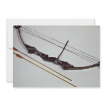Attractive bow and arrow used in competition custom announcement