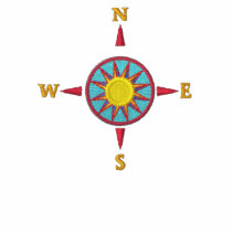 Attractive Embroidered Compass Shirt