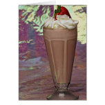 Attractive glass filled with Milkshake Card