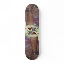 Attractive glass filled with Milkshake Skate Decks