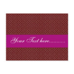 Attractive pink flowers on red background post card