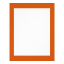 Attractive tiny light orange flowers on orange bac letterhead design