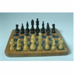 Attractive wooden chess board photo cut out