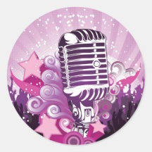 Attrait du microphone autocollants
