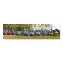 ATV Canada White Outline Sticker bumper stickers