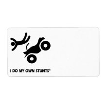 ATV My Own Stunts Shipping Label