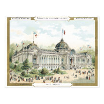Au Bon Marche' 1900 Palais Victorian Postcard