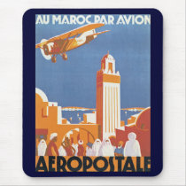 Au Maroc Par Avion Mousepads