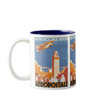 Au Maroc Par Avion Coffee Mugs