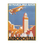 Au Maroc Par Avion Postcard