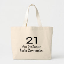 Au revoir barman du videur 21 bonjour (noir) sacs