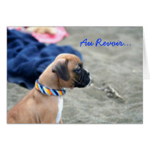 Au Revoir carte de chiot de Boxeur Card