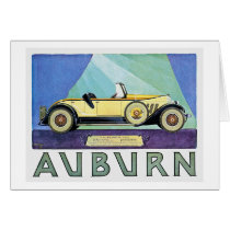 Auburn Vintage Auto Advertisement Card