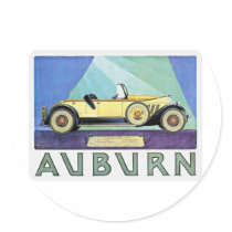 Auburn Vintage Auto Advertisement Stickers