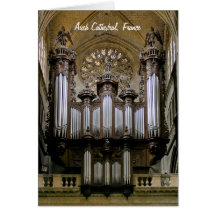 Auch Cathedral organ Greeting Cards