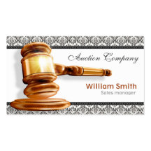 Auctioneer Services Tarjetas De Visita