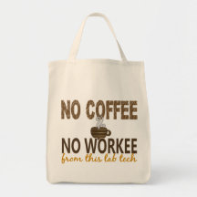 Aucun café aucune technologie de laboratoire de Wo Sacs En Toile