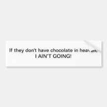Aucun chocolat dans le ciel - adhésif pour pare-ch autocollants pour voiture
