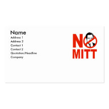 Aucun gant modèle de carte de visite