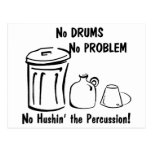 Aucun Hushin la percussion Cartes Postales
