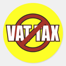 Aucun impôt de TVA Adhésif