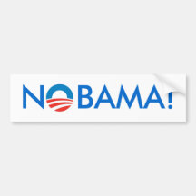 Aucun Obama - NOBAMA ! Adhésif pour pare-chocs Adhésif Pour Voiture