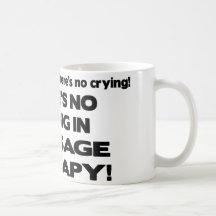 Aucun pleurer dans la thérapie de massage tasse à café