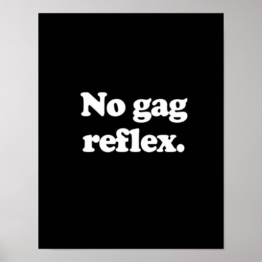 Aucun réflexe de bâillon affiches