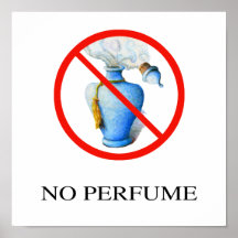 Aucun signe de parfum, tiré par la main affiche