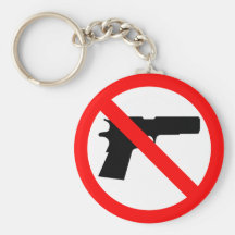 Aucune anti arme à feu d'armes à feu porte-clés