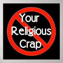Aucune merde religieuse posters