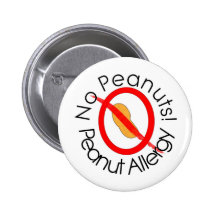 Aucunes arachides ! Allergie d'arachide Pin's