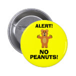 AUCUNES ARACHIDES ! BADGE AVEC ÉPINGLE