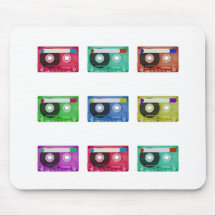 audio compact cassette mouse pad