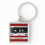 Audio Music Cassette Tape Luggage Or Laptop Tag keychains