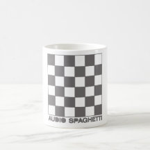 Audio Spaghetti Coffee Mug. White.