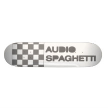 Audio Spaghetti Skateboard Deck. Natural.