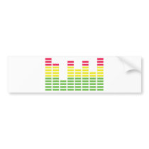 audiocontroller equalizer icon bumper stickers