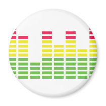 audiocontroller equalizer icon fridge magnet