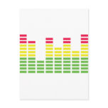 audiocontroller equalizer icon postcards