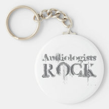 Audiologists Rock Keychain