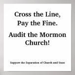 Audit the Mormon Church Posters