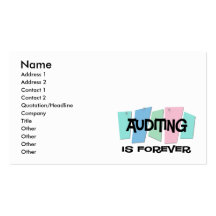 Auditer est Forever Cartes De Visite Personnelles