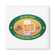 Auditing Drinking Team Fridge Magnets