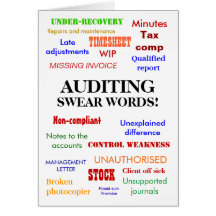 Auditing Swear Words! Thank You Cards