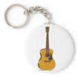 Auditorium Acoustic Guitar Keychain